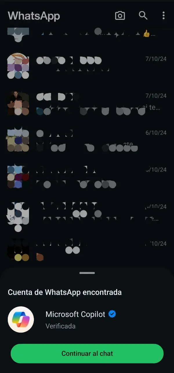 copilot en whatsapp